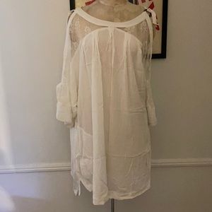 Lace sleeve free people dress
